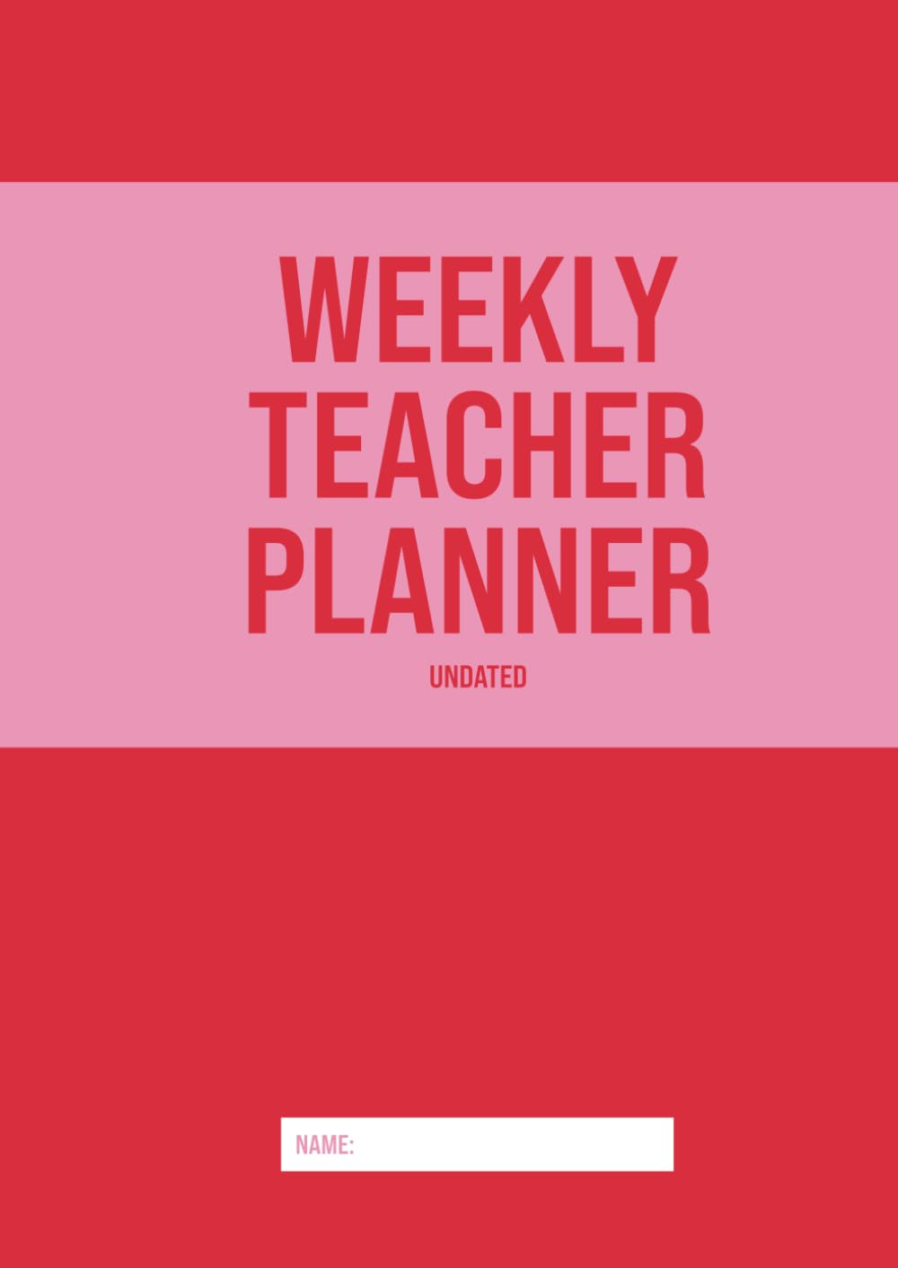 Weekly Teacher Planner - Undated Blush